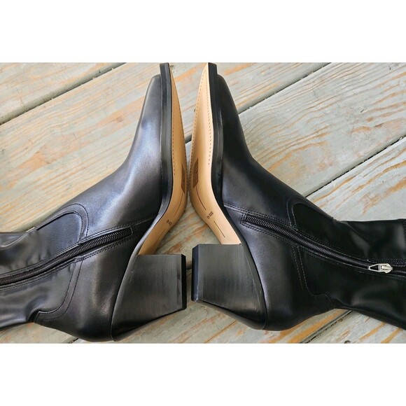 Dolce Vita Rutger Ankle Boots - Black Leather | Editorialist Anthropologie Dolce Vita Black Leather Rutger Ankle Boots Size 8.5 NEW